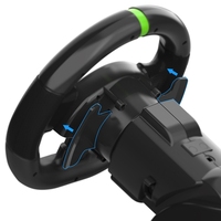 Volant de Course Manette de Jeu à 180 Degrés Plug and Play avec Pédalier pour PS4/PS3/Nintendo Switch/PC Windows/Android