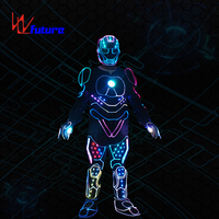 * WL-0239 433 contrôle sans fil LED Robot Costume LED danse Robot Ironman Costume Halloween Performance Wear LED Ironman Costumes