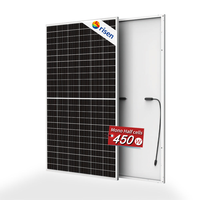 Risen Solar 450W demi-cellule mono panneaux solaires PV Double verre silicium monocristallin HJT N-Type palette PERC demi-coupe technologie