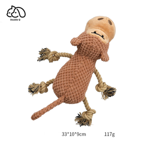 עיצוב חדש סדרת בעלי חיים כלב חורק צעצועים קטיפה צעצועים באיכות גבוהה צעצועים עם לועסים טוחנות bb נובח - Product Image 6