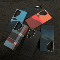 Étui de téléphone antichoc magnétique à texture en fibre de carbone de style professionnel pour Samsung Galaxy S25 S24 s 23 S22 Ultra S24 FE Plus