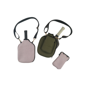 Borsa personalizzata in Neoprene racchetta da ping pong con cinturino con tasca per tazza d'acqua e copertura per Paddle Pickleball - Product Image 1