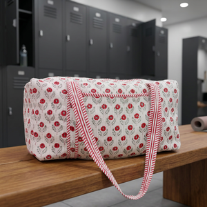 Bolsa de Lona Informal de Algodón Estampada a Mano, Ligera, de Gran Capacidad, Duradera, de Lujo, Deportiva, para Fin de Semana, Ecológica - Product Image 2