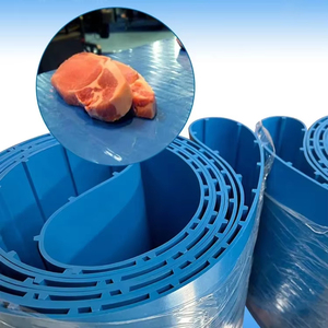 Courroie ThermoDrive Bleu Homogène Hygiène PU Convoyeur pour Viande Fruits de Mer - Product Image 2