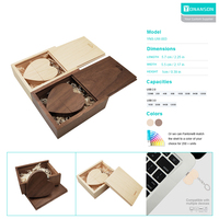 Unidad Flash USB de madera directa de fábrica con caja Logotipo personalizado gratis Memoria Flash USB de madera 16GB 32GB Venta al por mayor Pendrive 64GB 128GB