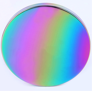 Chapado al vacío de PVD, hecho a medida, hermoso y asequible, color arcoíris, acero inoxidable/aluminio/plástico - Product Image 1