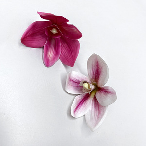 Z-010 diamètre 9.5cm simulé réaliste tactile Cymbidium <span class=keywords><strong>orchidée</strong></span> tête de fleur <span class=keywords><strong>pour</strong></span> meubles salon décoration accessoires de mariage - Product Image 5