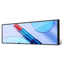 12 14 19 24 28 37 43 47 Inci 700nits Layar Iklan Ultra Lebar untuk Dinding, Rak, dan Tepi, Monitor Strip, Layar LCD Bar Terentang