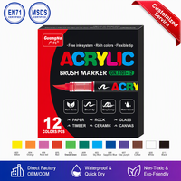 Lot de marqueurs acryliques liquides Guangna Direct, encre intense, couverture monocouche, stylos de peinture à trait épais, fournitures d'art pour signalétique, prêt à être expédié