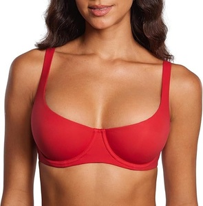 Sujetador con aros de acero para mujer, con soporte fruncido, antideslizante, talla grande, sin costuras, cómodo, suave y para busto grande - Product Image 4
