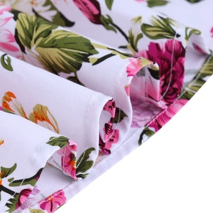 MANNI <span class=keywords><strong>Robe</strong></span> courte pour femme des années 1950 Rétro Vintage Cocktail Jolie <span class=keywords><strong>robe</strong></span> florale Robes de soirée à balançoire - Product Image 5