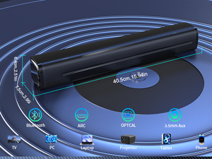 Barre de son intelligente portable la plus vendue-Haut-parleur de télévision Bluetooth pour un son de cinéma maison immersif - Product Image 2