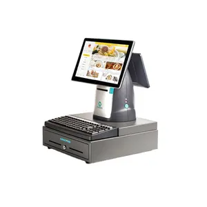 Diario elettronico fornito in fabbrica all in one two touch pos system supermercato registratore di cassa elettronico