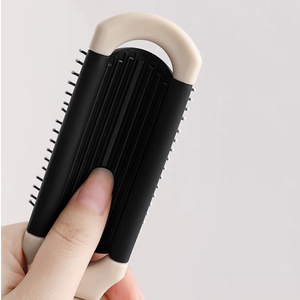 Hot-Bán Mini Detangling Bàn Chải Màu Kem Có Thể Gập Lại Lược Xách Tay Với Được Xây Dựng Trong Gương Du Lịch Kích Thước - Product Image 3