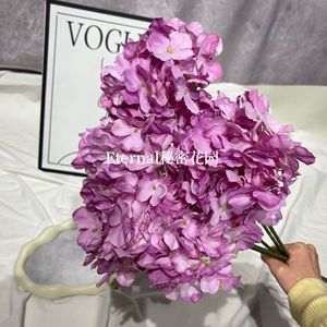 ดอกไฮเดรนเยียประดิษฐ์สีม่วงจาก Secret Garden สำหรับตกแต่งงานแต่งงาน จัดดอกไม้ตกแต่งบ้าน - Product Image 1