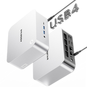 Aoostar MacO Mini PC Gamer AMD ry-zen 7 h 255 vân tay oculink 2 * usb4 2 * NVMe 2*2.5G LAN win11 Máy tính để bàn NUC máy tính wifi6 - Product Image 5