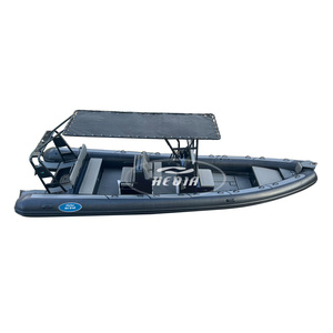 Bateau de patrouille de luxe Haide CE 25 pieds DL760, bateau semi-rigide, bateau mobile avec moteur in-bord, kayak pliable, <span class=keywords><strong>tube</strong></span> flottant de pêche - Product Image 2
