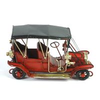 Regalos Creativos, Adornos de Metal Hechos a Mano, Modelo de Coche Retro de Hierro, Mini Escultura de Coche Clásico Coleccionable para Decoración del Hogar, Oficina o Bar
