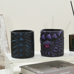 Maceta de Resina con Diseño de Ojo de Dragón, Redonda, Moderna, Adorno para Escritorio de Oficina u Hogar, Pieza Única, Decoración para Regalo - Product Image 3