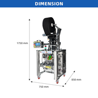 Machine d'emballage à scellage ultrasonique 3 côtés pour granulés plastiques, granulés PVC, granulés de résine, granulés de caoutchouc, gel de silice déshydratant