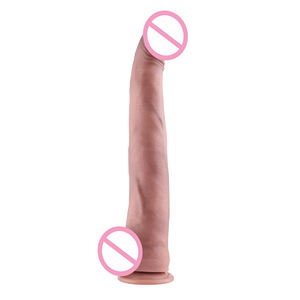 Dildo en silicone double densité extra large Hismith 17,08 pouces avec structure osseuse, système KlicLok insérable de 13,54 pouces, produits intimes - Product Image 5