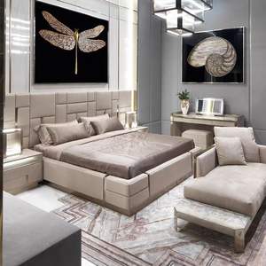 Muebles <span class=keywords><strong>de</strong></span> Dormitorio Italianos <span class=keywords><strong>de</strong></span> Lujo Personalizables Furnistyle, Cama Doble Extensible <span class=keywords><strong>de</strong></span> Cuero <span class=keywords><strong>de</strong></span> Alta Gama, Moderna, Tamaño King, Grande <span class=keywords><strong>y</strong></span> Alta - Product Image 4