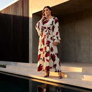 Robe Abaya de Luxe en Polyester Couleur Unie de Haute Qualité pour Femmes Musulmanes – Conception Personnalisée, Fournisseur en Gros - Product Image 4