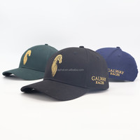 Gorras Deportivas Personalizadas con Logotipo, de Sarga de Algodón, con Visera Curva, Cierre a Presión, Estructuradas, Logotipo Bordado en 3D, Dos Tonos, 5 Paneles, Gorra de Béisbol