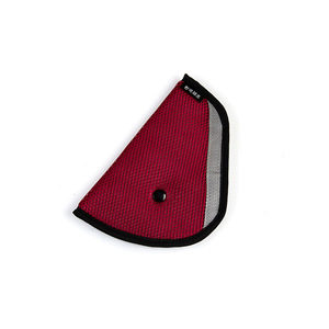 Ajustador de cinturón de seguridad para niños, fijador triangular, material de malla beige, almohadilla para el hombro para asientos de coche para bebés - Product Image 2