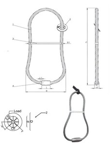 コンクリート要素リフティングアンカー用の高品質プレキャストインループ鋼線ロープスリング10mm - Product Image 3