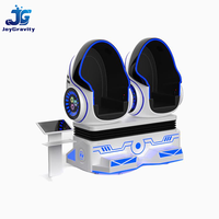 Manèges de divertissement, machine de jeu de réalité virtuelle, deux sièges, cinéma 9D VR, chaise en forme d'œuf