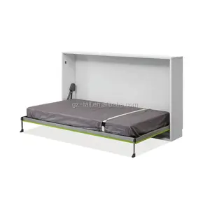 Hot Sale Apartment Folding Murphy Einzel bett horizontal Wandbett