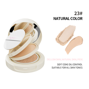 Private Label 2 em 1 Luz Nude Pó Almofada de Ar BB Creme À Prova D' Água De Longa Duração Facial Pó Rosto Maquiagem 2 camadas <span class=keywords><strong>CC</strong></span> Creme - Product Image 5