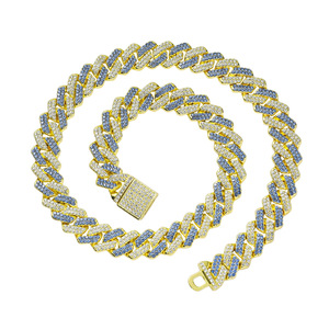 Collar Geométrico Chapado en Oro de Doble Color Estilo Hiphop Clásico, Cadena de Aleación Vintage para Hombre, Joyería de Moda - Product Image 6