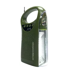 Kts-1437 Speaker Solar Opladen Bt 5.0 Draadloze Outdoor Draagbare 3 Inch Mini Speaker Met Led Noodzaklamp Mp3 Fm Radio