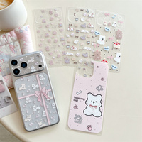 Film de protection d'objectif en verre trempé pour iPhone 17 16 Pro Max, motif chien de dessin animé BoW, avec colle intégrale et coque de protection pour objectif