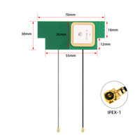 Antena Combo Internal 4G LTE GPS BD 2 in 1 dengan Antarmuka IPEX, Gain Tinggi, Patch Keramik Terintegrasi untuk IoT Tracker Gateway Kustom