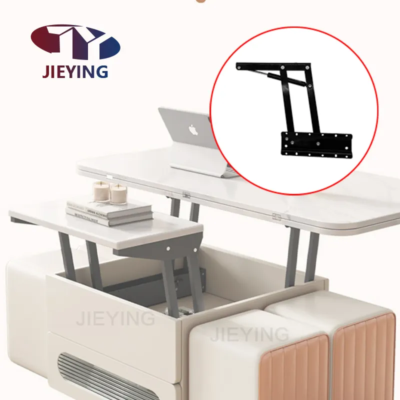 Jieying โต๊ะกาแฟกลไกยกโต๊ะพับได้กลไกเฟอร์นิเจอร์บานพับ