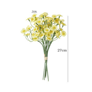 AL-0278 Buket Bunga Buatan Putih <span class=keywords><strong>Daisy</strong></span> Bundel Tahan UV Bunga Liar Batang Rangkaian untuk Dekorasi Pernikahan - Product Image 6