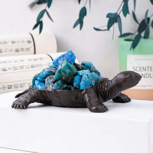 Vente en gros de grappes de cristaux de guérison, pierres brutes, tortue mignonne en cristal, cadeaux animaux en cristal faits à la main pour la décoration de la maison - Product Image 4