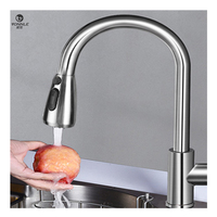 Conception télescopique d'acier inoxydable de robinet de cuisine manuel thermostatique de poignée unique de haute qualité pour l'usage de salle de bains