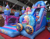 Château gonflable modulaire de saut à faire soi-même, maison plein air, style princesse, château gonflable