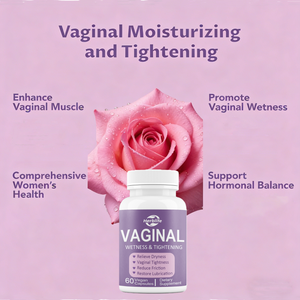 Capsules de lubrification et de resserrement vaginales à base de plantes en marque privée pour soulager la sécheresse, soutenir la lubrification, la santé intime des femmes - Product Image 3