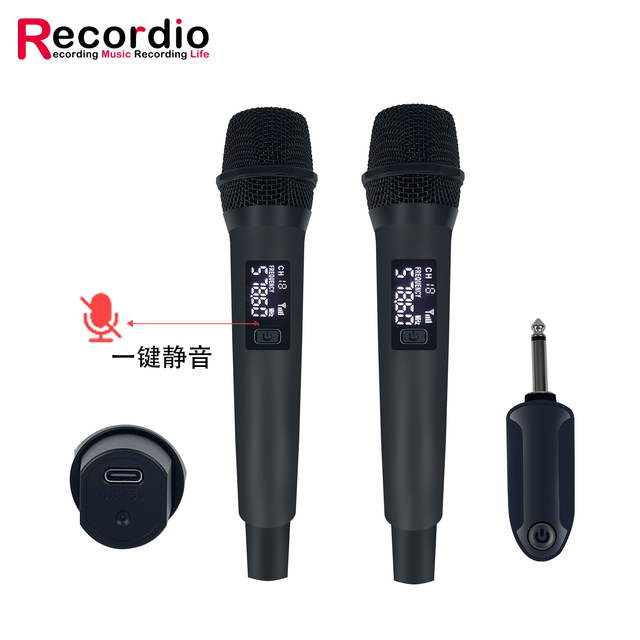 GAW-DX25 KTV Karaoke Wireless Dynamic Handheld Microphone-Lightweight Metal Construction for Home Party Singing