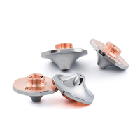 DX D28 M11 Nozel Laser Lapis Ganda Tepi Renda Heksagonal Berlapis Krom dari Tembaga untuk Pemotong Laser Serat Han.