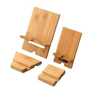 2026 Trend Natural Bamboo Phone <b>Stand</b> Foldable Portable Wood <b>Tablet</b> Holder Common Eco-Friendly Desk <b>Stand</b> Customized Logo Gift - Product Image 3