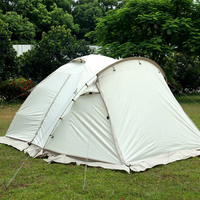 Tente de camping dôme toutes saisons en polytaffetas 75D imperméable avec poteaux en fibre de verre, origine Vietnam, équipement de camping, bâche.