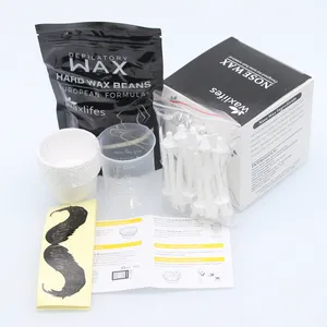 Hair Removal Nose Wax Kit For Men And Women With 20 Applicators 100g 3.5oz Safe Quick And Painles