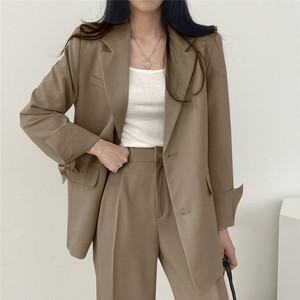 Conjunto <span class=keywords><strong>de</strong></span> Dos Piezas para Mujer: Blazer Oversize y Pantalones Anchos <span class=keywords><strong>de</strong></span> Cintura Alta, Estilo Chic y Práctico - Product Image 3