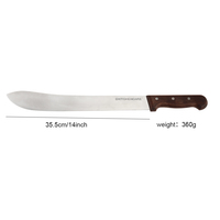KITCHENCARE Couteau de cuisine de chef de viande professionnel OEM Couteau de boucher classique en bois de 14 pouces